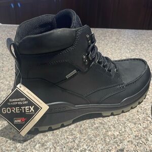 ECCO MENS TRACK 25 MID GTX BLACK WINTER BOOT NWT 9-9.5